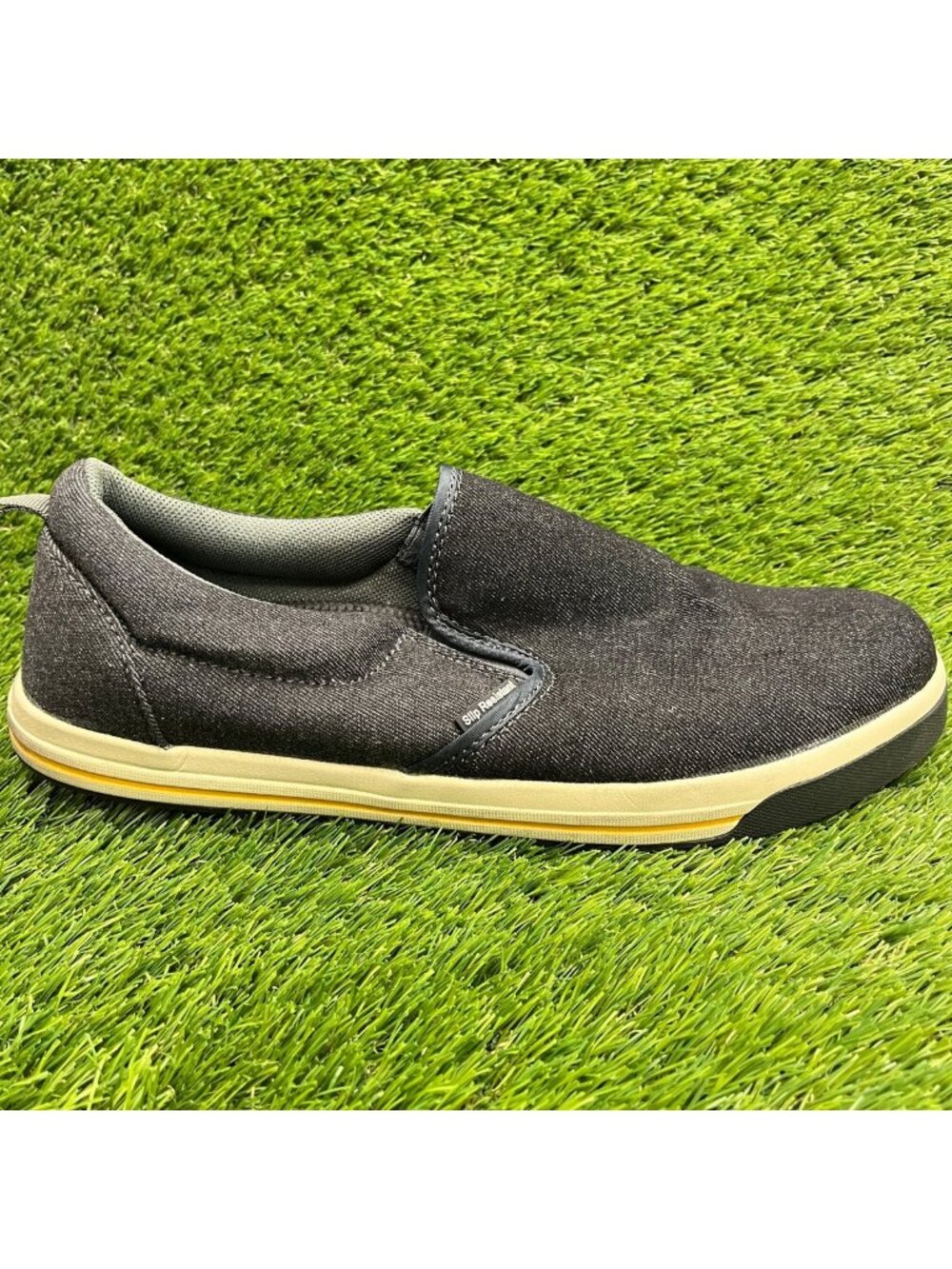 Nautilus Westside Mens Size 13EE Black White Steel Toe Slip On Safety Work Shoes